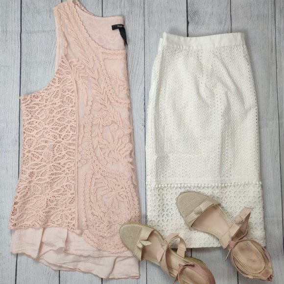 Style & co. Womens Knit Tank Pink Large - Picture 7 of 8